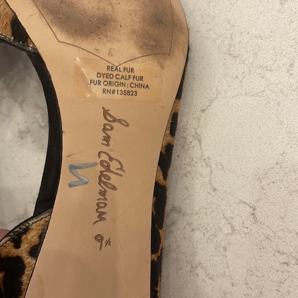 Sam Edelman calf hair heel 9.5 - Picture 6 of 6